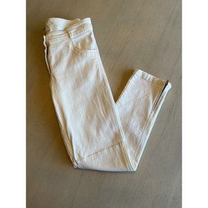 Emerson Fry Mick White Ankle Zipper Jeans Size 6